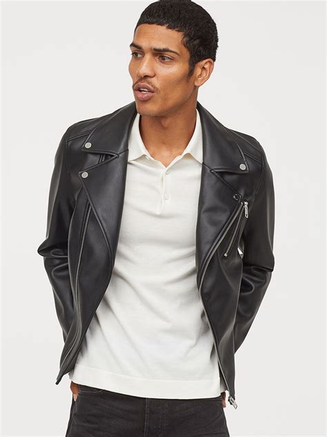 h und m lederjacke herren